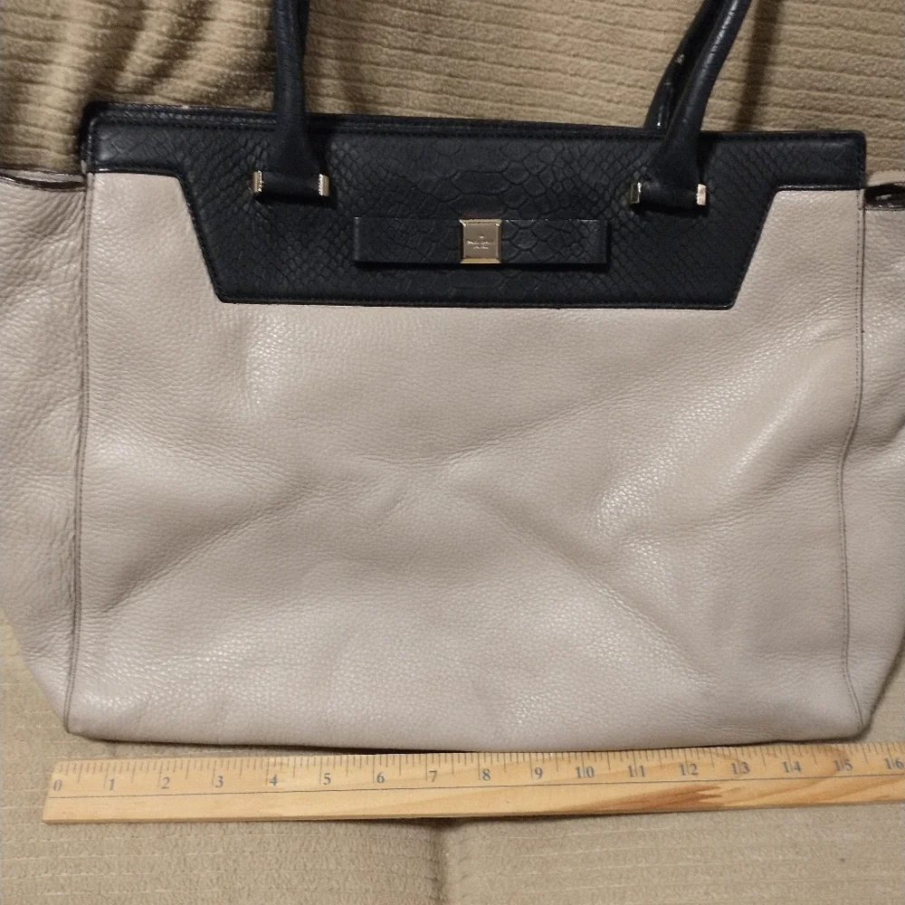Kate Spade Rivas Street Selby Python Embossed Taupe Bag KS3